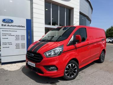 Voir le détail de l'offre de cette FORD Transit Custom Fg 320 L1H1 2.0 EcoBlue 185 Sport de 2021 en vente à partir de 369.41 €  / mois
